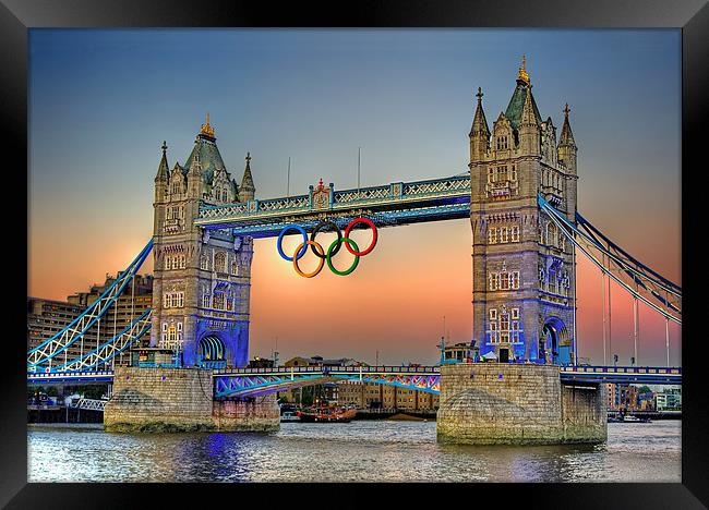 Tower Bridge at Sunset Framed Print by Phil Clements
