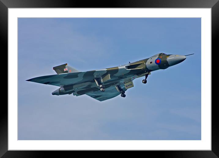 XH558 Avro Vulcan Framed Mounted Print by Phil Clements