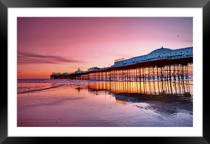 Brighton Pier Framed Mounted Print by Phil Clements