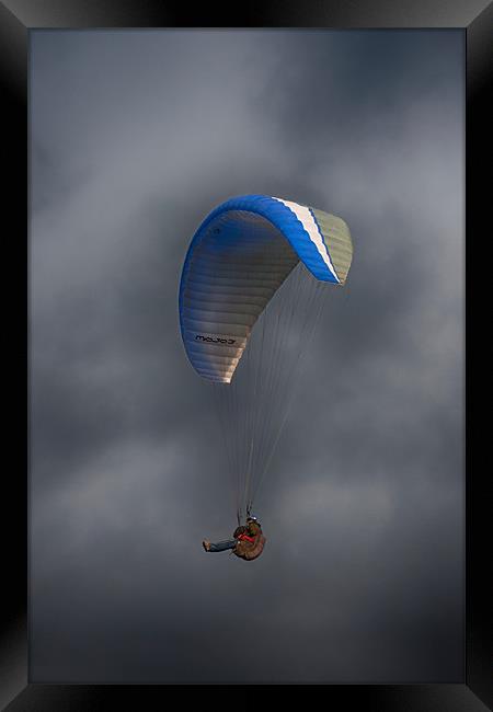Paragliding Framed Print by Phil Clements