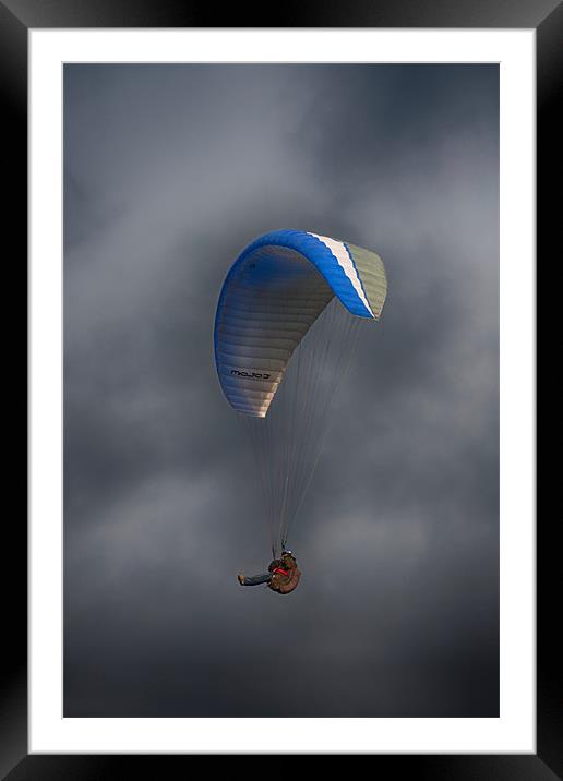 Paragliding Framed Mounted Print by Phil Clements