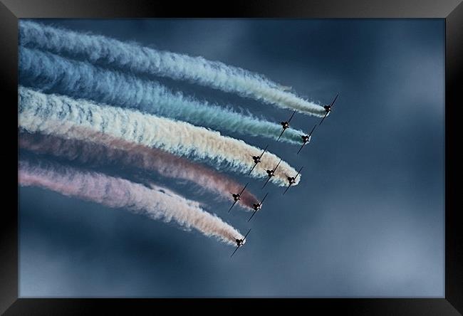 Red Arrows Framed Print by Phil Clements