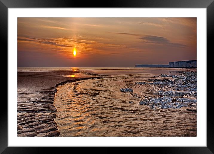 Birling Gap Framed Mounted Print by Phil Clements