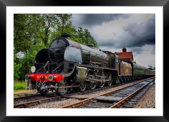 Bluebell Railway Maunsell S15 No847 Framed Mounted Print by Phil Clements