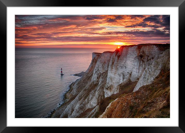  Beachy Head Sunset Framed Mounted Print by Phil Clements