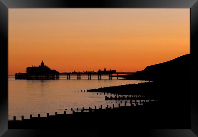 Eastbourne Pier Skyline Framed Print by Phil Clements