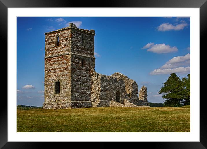 Knowlton Church Ruins, Dorset Framed Mounted Print by Phil Clements