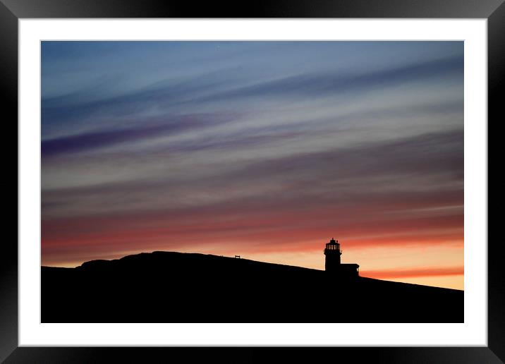 Belle Tout Eastbourne Sunset Framed Mounted Print by Phil Clements