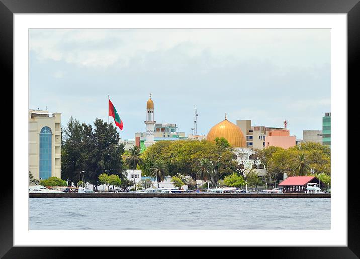 Face of Maldives Capital Framed Mounted Print by Mohamed Ibrahim