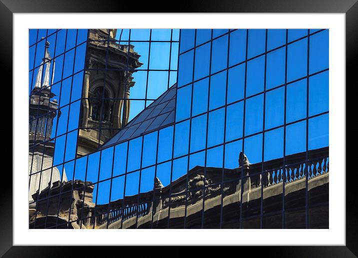 Santiago blue Framed Mounted Print by Nick Fulford