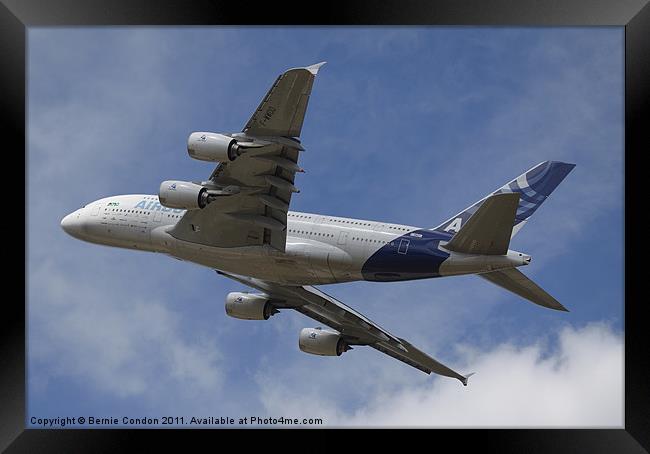 A380 Airbus Framed Print by Bernie Condon