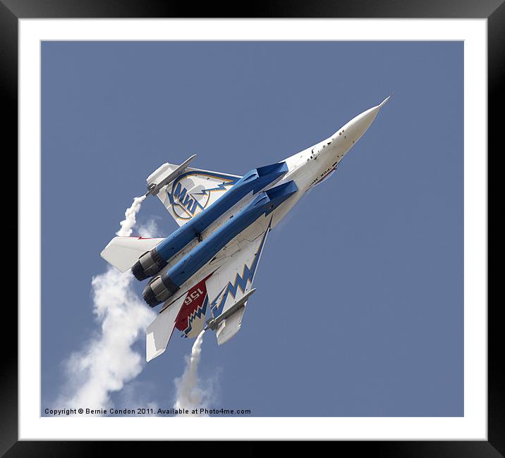 Mig 29 Framed Mounted Print by Bernie Condon