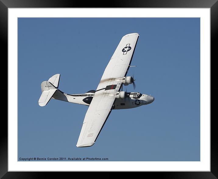 Catalina Flying Boat Framed Mounted Print by Bernie Condon