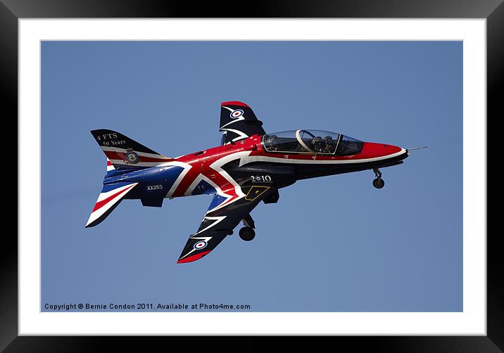 RAF Hawk Framed Mounted Print by Bernie Condon