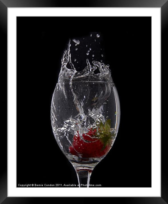 Splash Framed Mounted Print by Bernie Condon