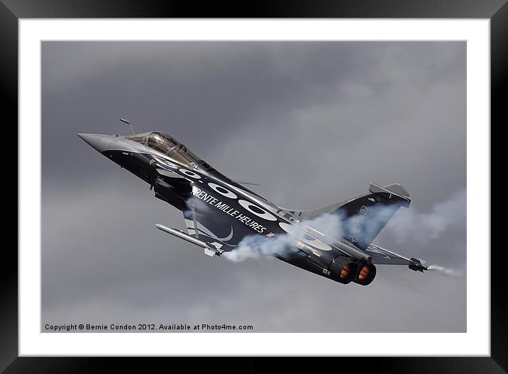 French Air Force Rafale Framed Mounted Print by Bernie Condon