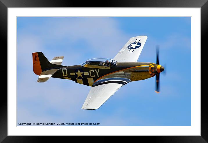 Mustang Framed Mounted Print by Bernie Condon