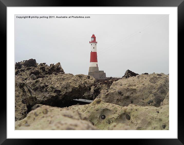 Lighthouse Rock. Framed Mounted Print by camera man