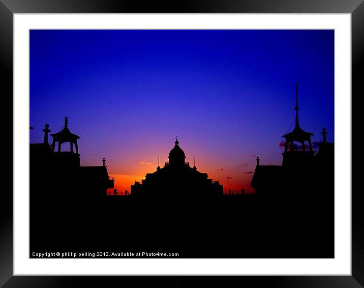 Silhouette Sunrise Framed Mounted Print by camera man