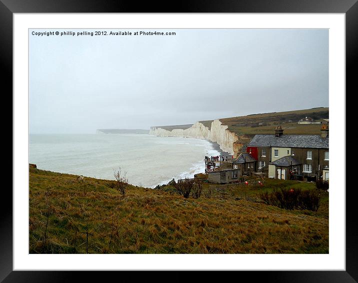 Birling Gap Hotel Framed Mounted Print by camera man