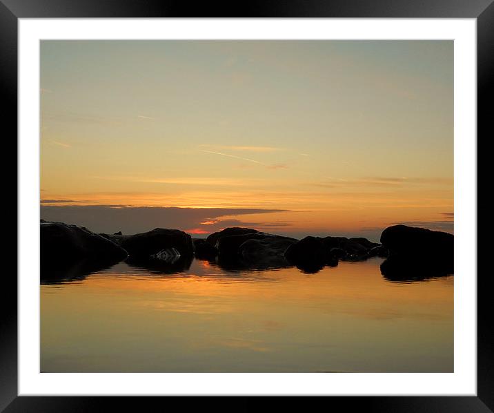 Dawn Reflection Framed Mounted Print by camera man