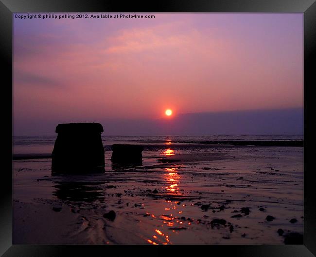 Groyn Sunrise Framed Print by camera man
