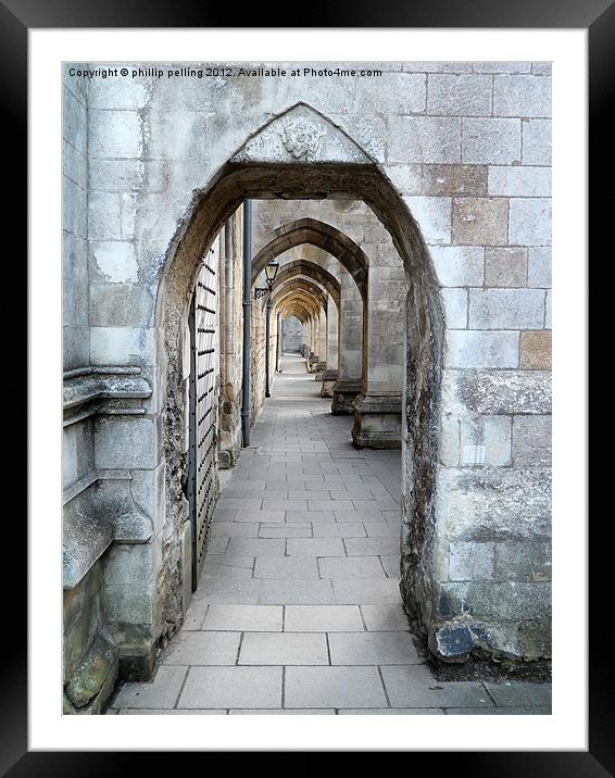 Cathedral Walk. Framed Mounted Print by camera man