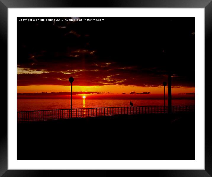 Red Glow Framed Mounted Print by camera man