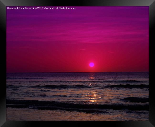 Purple Sunrise Framed Print by camera man