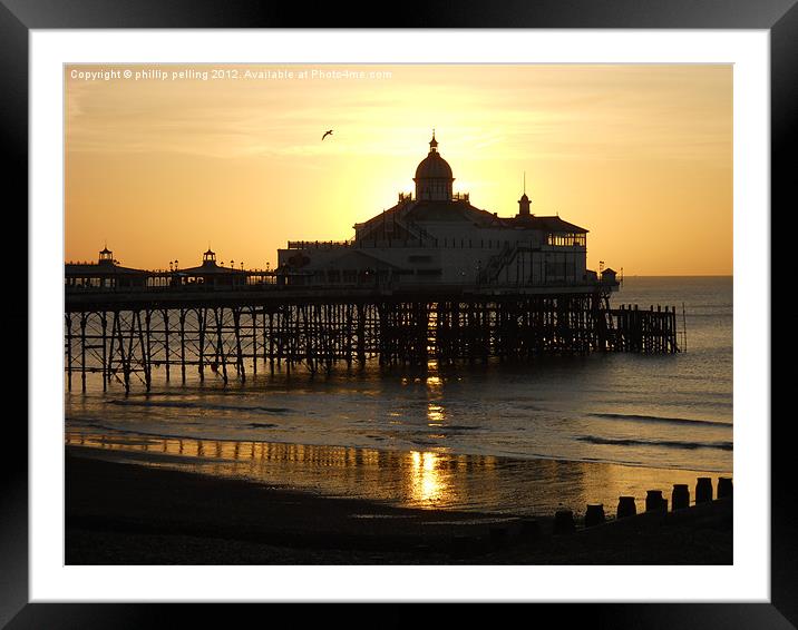 Glowing Pier Framed Mounted Print by camera man