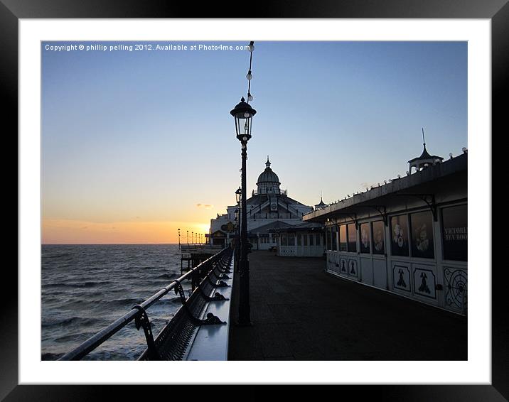 Along the pier Framed Mounted Print by camera man