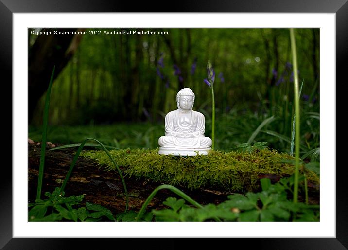 Meditating Buddha Framed Mounted Print by camera man