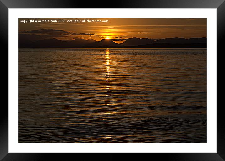 Ben Nevis Sunrise Framed Mounted Print by camera man