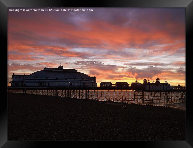 Sky on Fire Framed Print by camera man