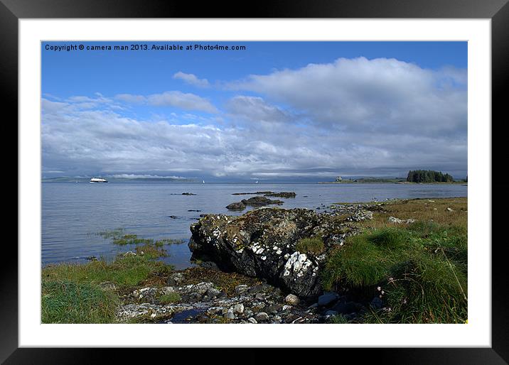 Scottish Coastline Framed Mounted Print by camera man