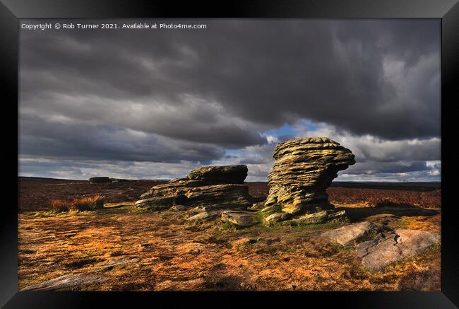 The Ox Stones. Framed Print by Rob Turner