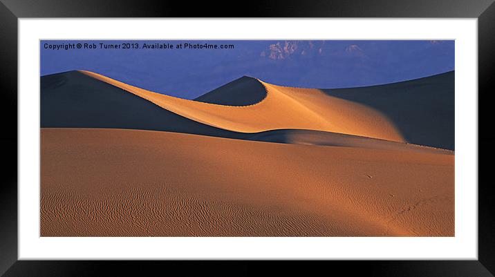 Dune light Framed Mounted Print by Rob Turner