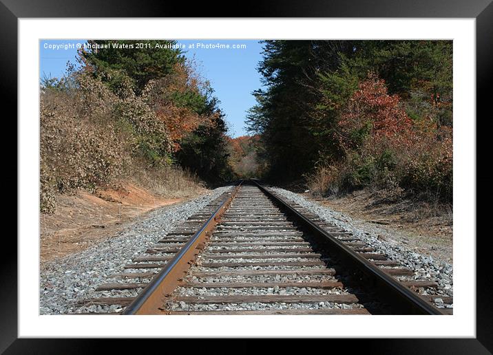 Country Tracks Framed Mounted Print by Michael Waters Photography