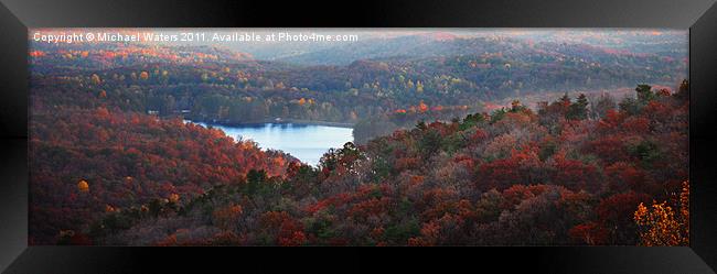 Mountain Lake Framed Print by Michael Waters Photography