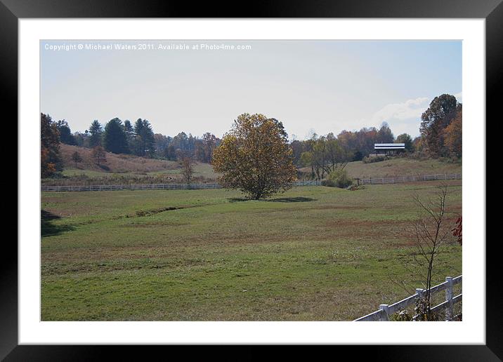 Country Fields Framed Mounted Print by Michael Waters Photography