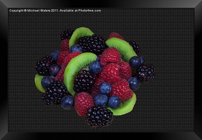 Summer Fruit Medley Framed Print by Michael Waters Photography