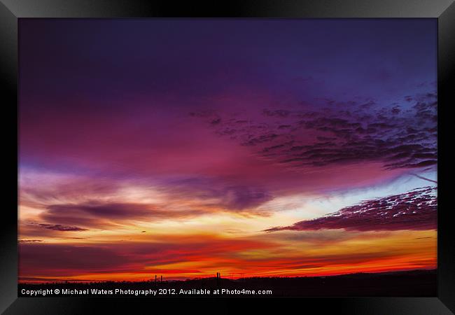 Year End Sunrise Framed Print by Michael Waters Photography