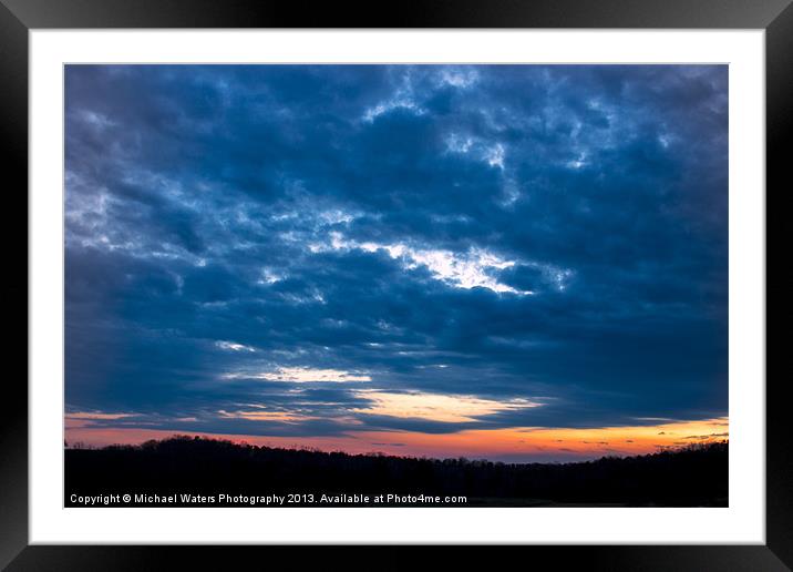 Spring Sunset Framed Mounted Print by Michael Waters Photography