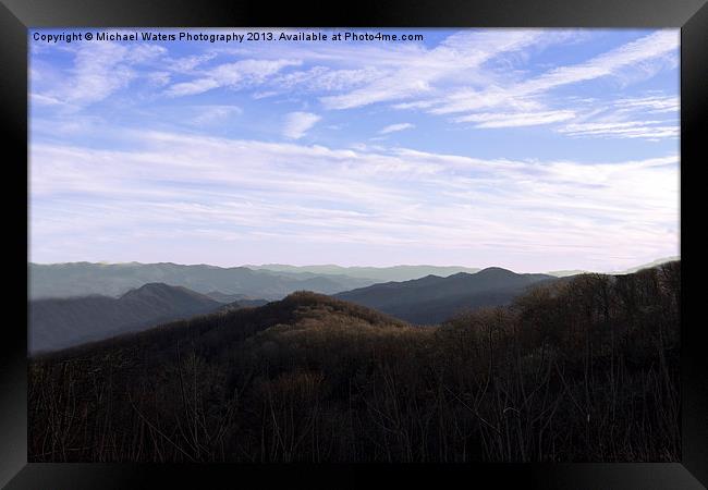 Mountain Overlook Framed Print by Michael Waters Photography
