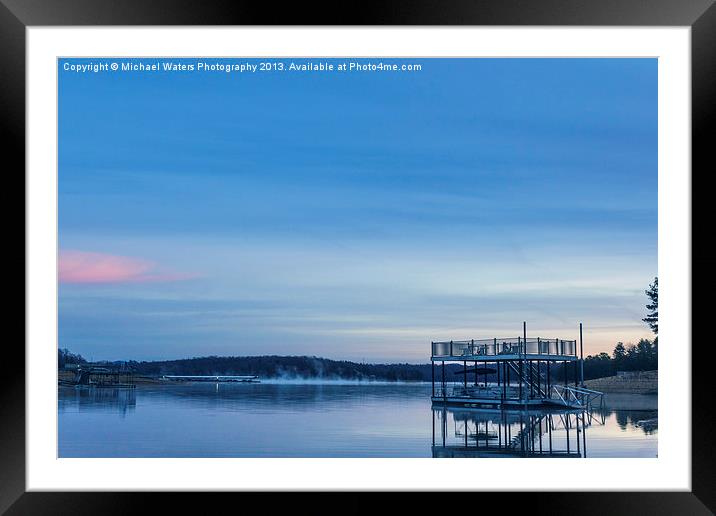Early Morning at the Lake Framed Mounted Print by Michael Waters Photography