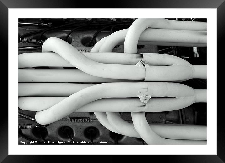 Pipes Framed Mounted Print by Julian Bowdidge