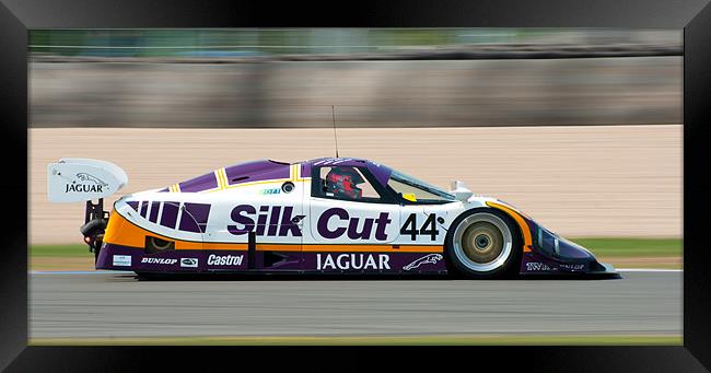 Group C Jaguar Framed Print by Julian Bowdidge