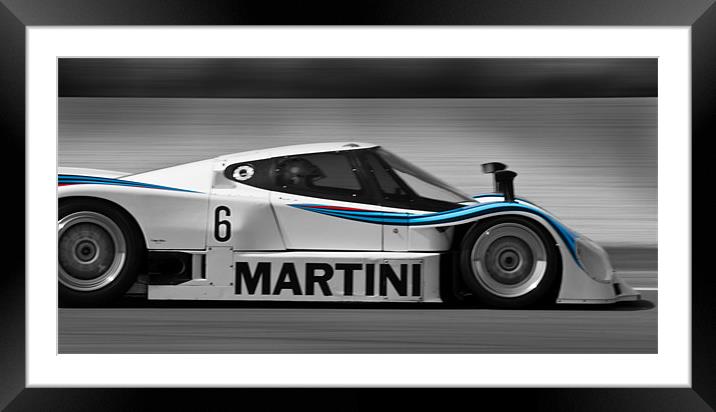 Martini Racing Framed Mounted Print by Julian Bowdidge
