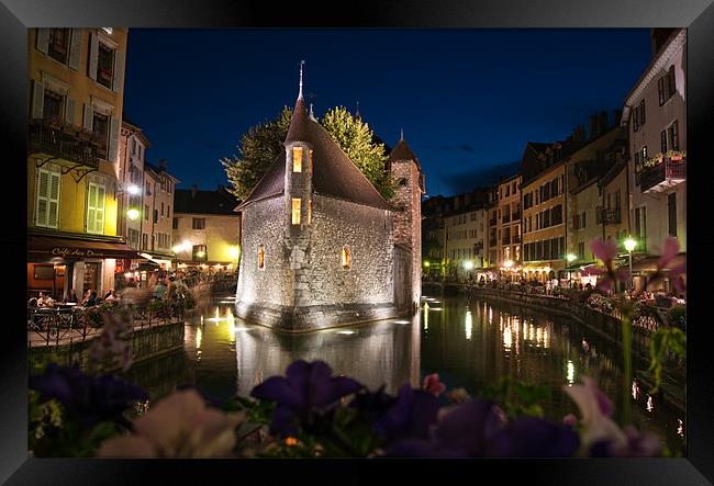 Annecy Evening Framed Print by Julian Bowdidge