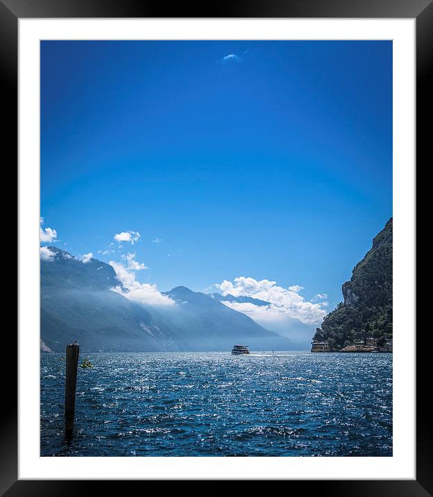  Lake Garda  Framed Mounted Print by Julian Bowdidge